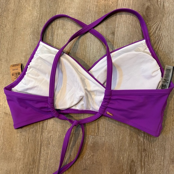 NWT Victoria’s Secret PINK purple criss cross bikini top SZ XXL - Picture 3 of 5